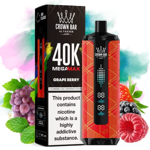 al fakher mega max 40000 Grape berry jpg - Al Fakher Vape