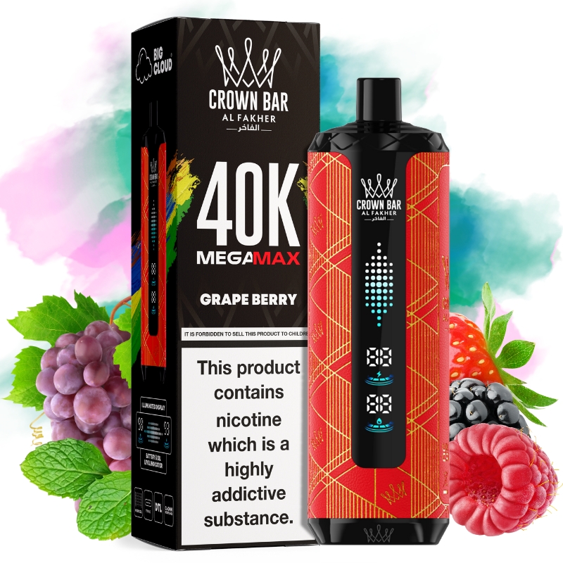 Al Fakher Mega Max 40000 Grape Berry sabor