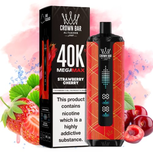 al fakher mega max 40000 strawberry cherry jpg - Al Fakher Vape