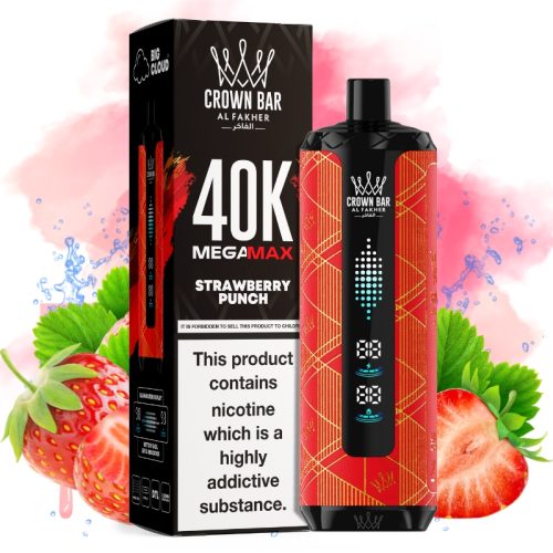 al fakher mega max 40000 strawberry punch jpg - Al Fakher Vape